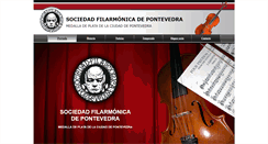 Desktop Screenshot of filarmonicapontevedra.org