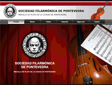 Tablet Screenshot of filarmonicapontevedra.org